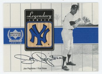 2000 Upper Deck Yankees Legends Joe Pepitone Game Used Bat Relic