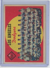 1959 Topps L.A. Dodgers Team Card