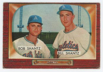1955 Bowman #139 Bob And Bill Shantz