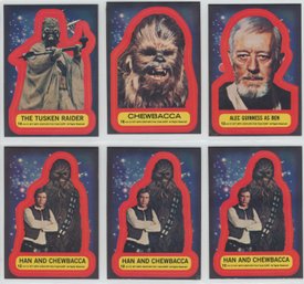 Lot Of (6) 1977 Topps Star Wars Stickers