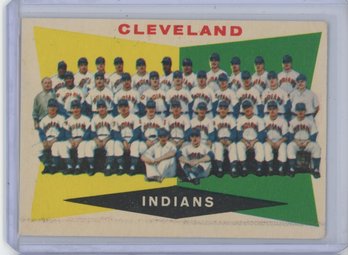 1960 Topps Cleveland Indians Team Card