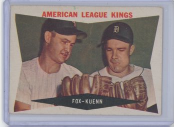 1960 Topps American League Kings Nellie Fox Harvey Kuhn