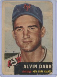1953 Topps Alvin Dark