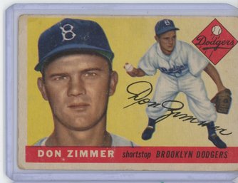1955 Topps Don Zimmer Rookie Card