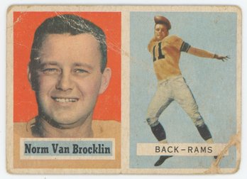 1957 Topps Norm Van Brocklin