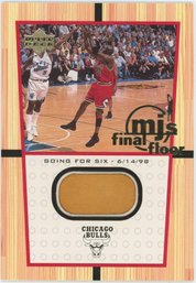 2000 Upper Deck Michael Jordan MJs Final Floor Game Used Floor Relic