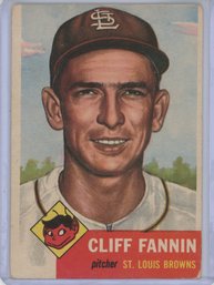 1953 Topps Cliff Fannin