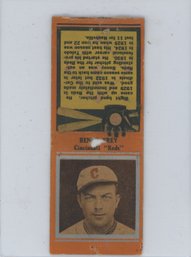 1934 Diamond Baseball Matchbook Frey