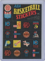 1971 Topps Sticker ABA Basketball Sticker