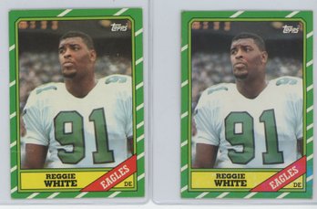 Lot Of 2 1987 Topps Reggie White Rookie