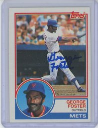 1983 Topps George Foster Signed