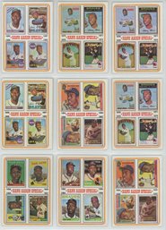 Lot Of 1974 Topps Hank Aaron (3)