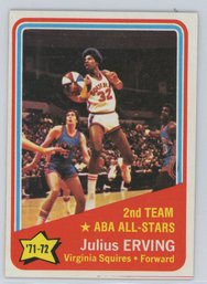1972 Topps Julius Erving All Star Rookie Card