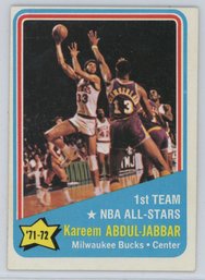 1972 Topps Kareem Abdul Jabbar All Star
