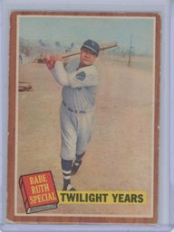 1962 Topps Babe Ruth Special Twilight Years