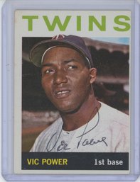 1964 Topps Vic Power Signed