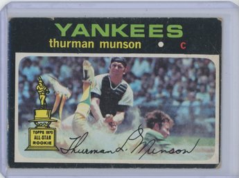 1971 Topps Thurman Munson Rookie All Star