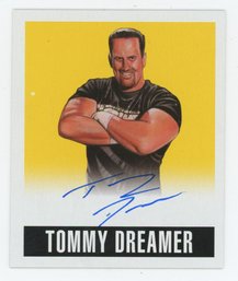 2014 Leaf Wrestling Tommy Dreamer Yellow Autograph #/99