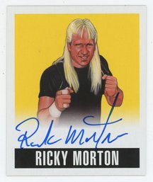 2014 Leaf Wrestling Ricky Morton Yellow Autograph #/99