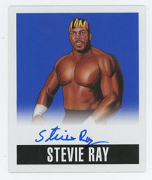 2022 Leaf Wrestling Stevie Ray Blue Autograph #/25
