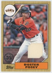 2022 Topps 1987 Buster Posey Game Used Relic