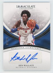 2016 Immaculate Ben Wallace Autograph #/99