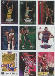 Lot Of NBA Hall Of Fame Inserts W/ Bird, Dr. J, Chamberlain And More