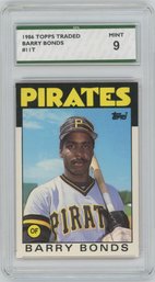 1986 Topps Traded Barry Bonds Rookie SPA 9