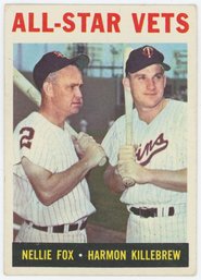 1964 Topps All Star Vets W/ Nellie Fox And Harmon Killebrew