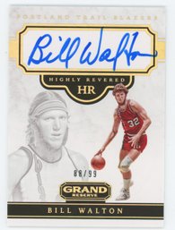 2016 Grand Reserve Bill Walton On Card Autograph #/99