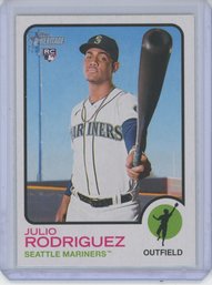 2022 Julio Rodriguez Topps Heritage Rookie Card
