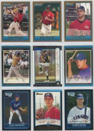 Lot Of (9) Bowman Baseball Rookie/ Prospect Cards