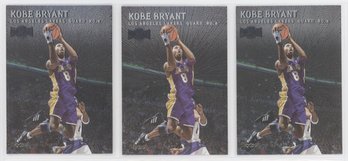 Lot Of (3) 1999 Metal Kobe Bryant Basketball Cards