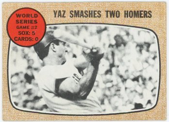 1968 Topps Carl Yastrzemski Smashes Two Homers