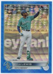 2022 Topps Chrome Blue Wave Refractor Kyle Lewis #/75