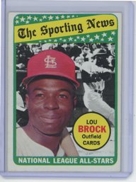 1969 Topps Lou Brock All Star