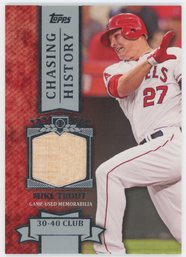 2013 Topps Mike Trout Game Used Bat Relic