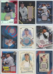 Lot Of (9) New York Yankees Game Used Relic Baseball Cards