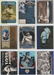 Lot Of (9) Babe Ruth Baseball Cards W/ Inserts