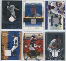 Lot Of (6) Jose Reyes Game Used Relic Cards