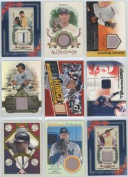 Lot Of (9) NY Yankees Gam Used Relic Cards