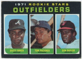 1971 Topps #709 Dusty Baker/ Don Baylor Rookie