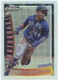 2022 Topps Chrome Youthquake Julio Rodriguez Rookie Insert Refractor