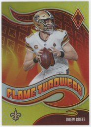 2021 Phoenix Flame Throwers Gold Drew Brees #/75