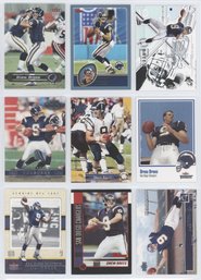 Lot Of (9) 2002 Drew Brees Second Year Football Cards