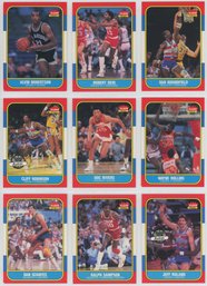 Lot Of (9) 1986 Fleer Basketball Cards
