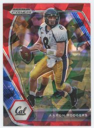 2021 Prizm Draft Red Cracked Ice Aaron Rodgers