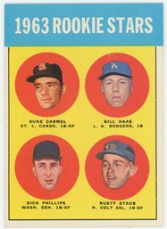 1963 Topps #544 Rusty Staub Rookie
