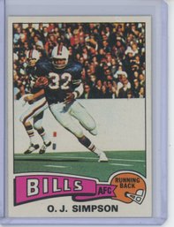 1975 Topps O.J. Simpson