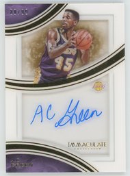 2016 Immaculate A.C. Green On Card Autograph #/99